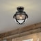 Nuvo Lincoln 1-Light Semi Flush Mount, E26 60W, Matte Black, Clear Seeded 60/7673 - alternate 6